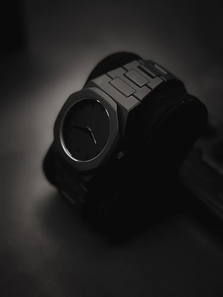 Stealth All-Black Modern Arabic Watch