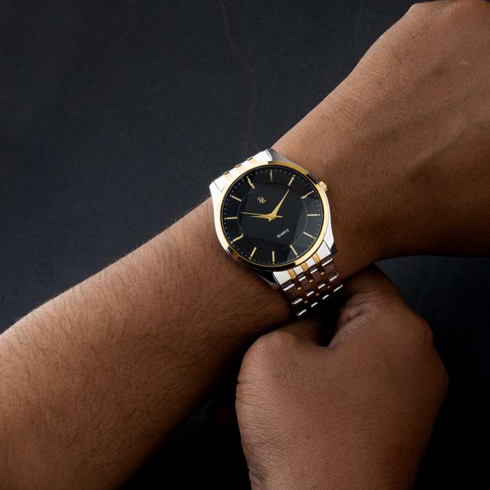 Delawrence Crystal Carve Men's watch