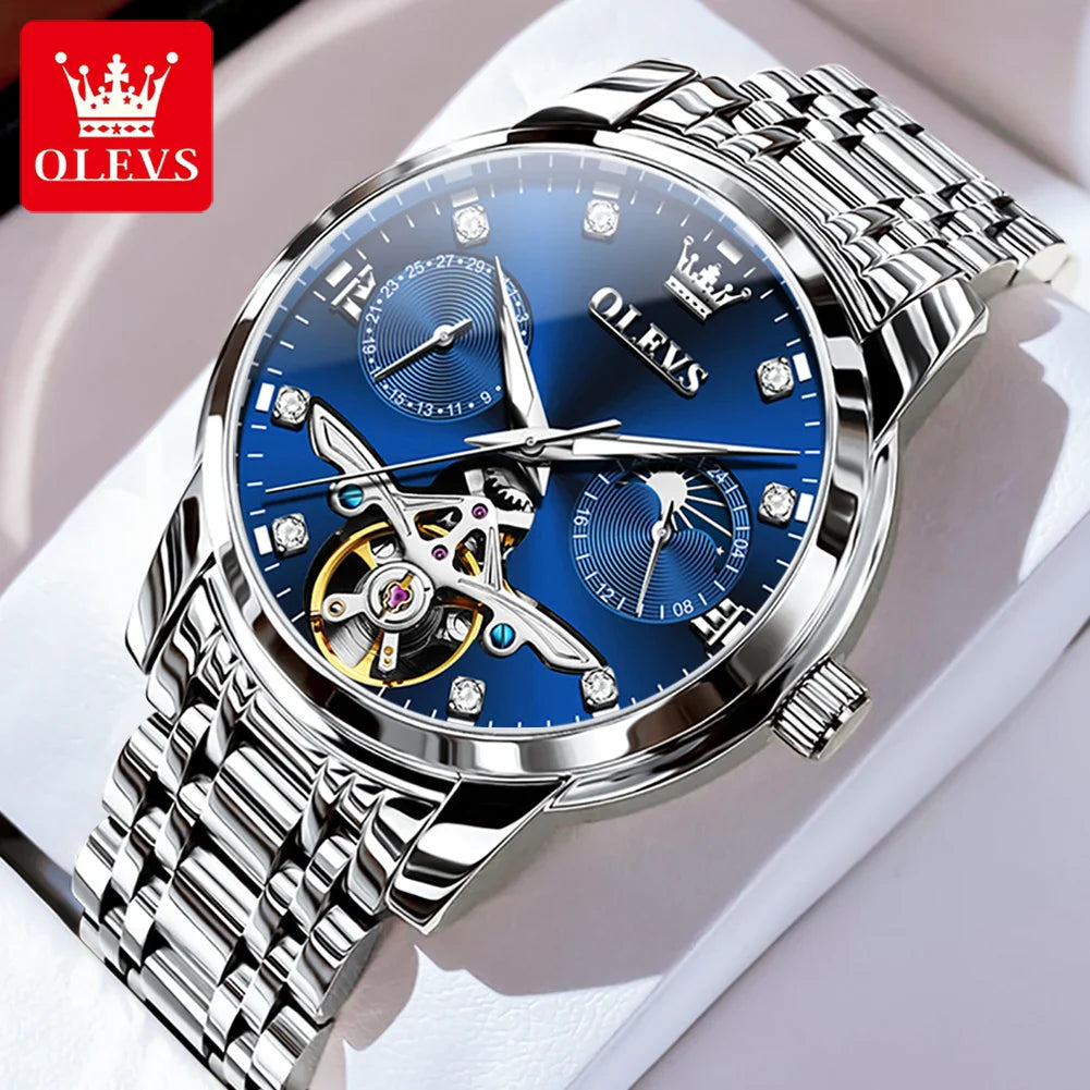 OLEVS 6703 Original Automatic Mechanical Moonphase Watch