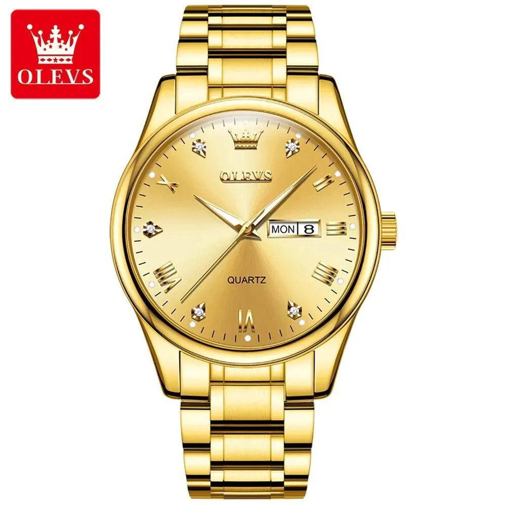OLEVS 5563 Men's Stainless Steel Quartz Watch