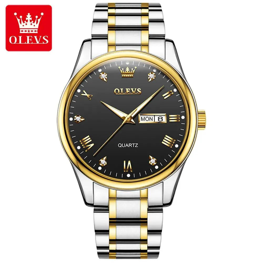 OLEVS 5563 Men's Stainless Steel Quartz Watch