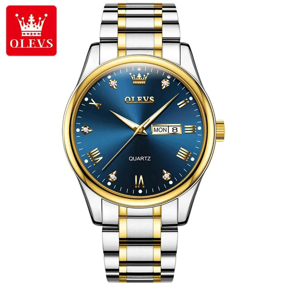OLEVS 5563 Men's Stainless Steel Quartz Watch