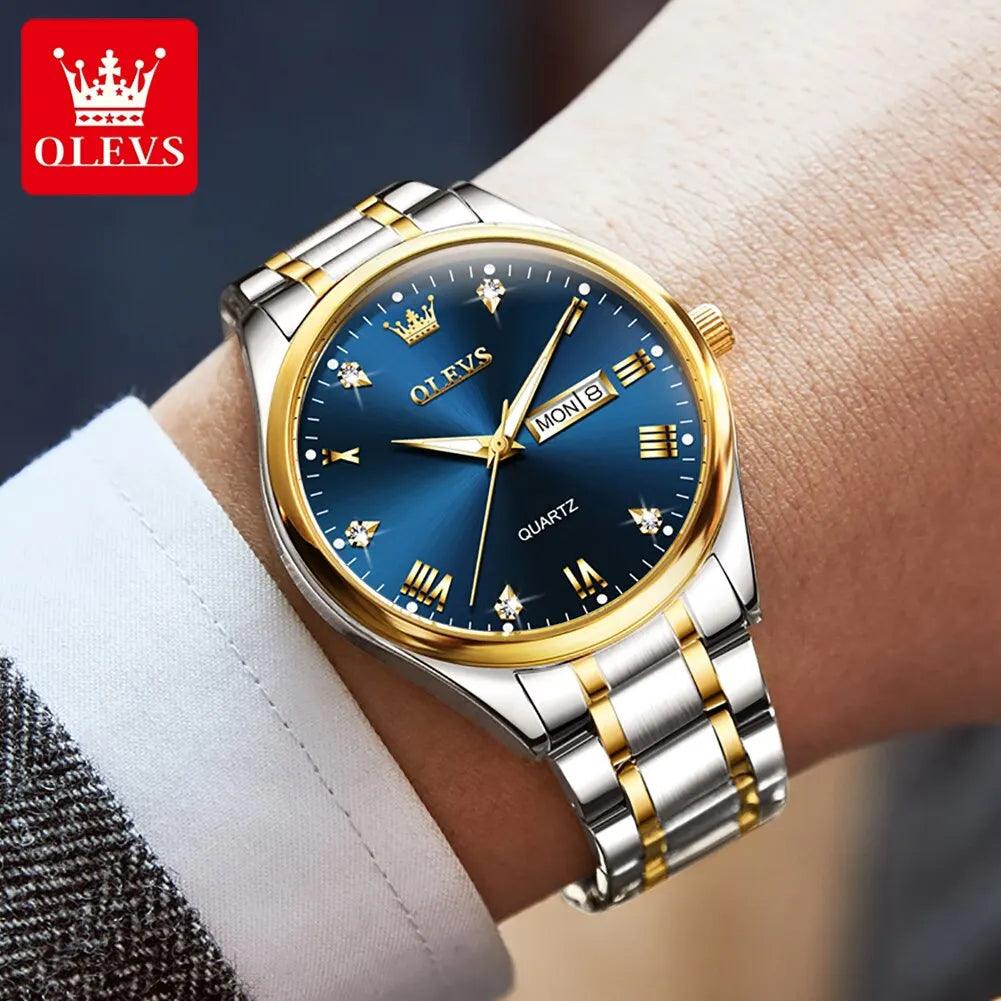 OLEVS 5563 Men's Stainless Steel Quartz Watch
