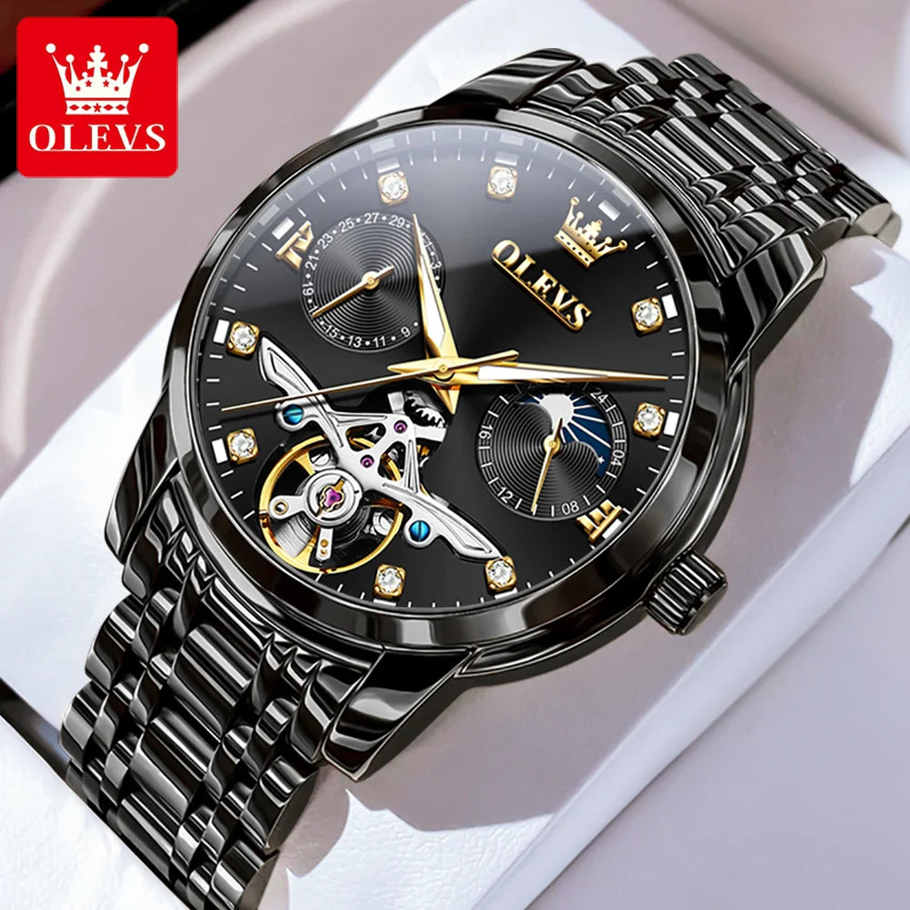 OLEVS 6703 Original Automatic Mechanical Moonphase Watch
