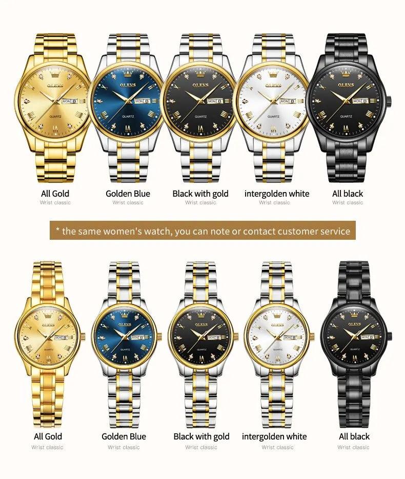 OLEVS 5563 Men's Stainless Steel Quartz Watch